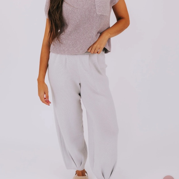 Free People Freya Sweater Set in Oatmeal/ Bone Combo Sz M NWT $128R - Picture 7 of 11